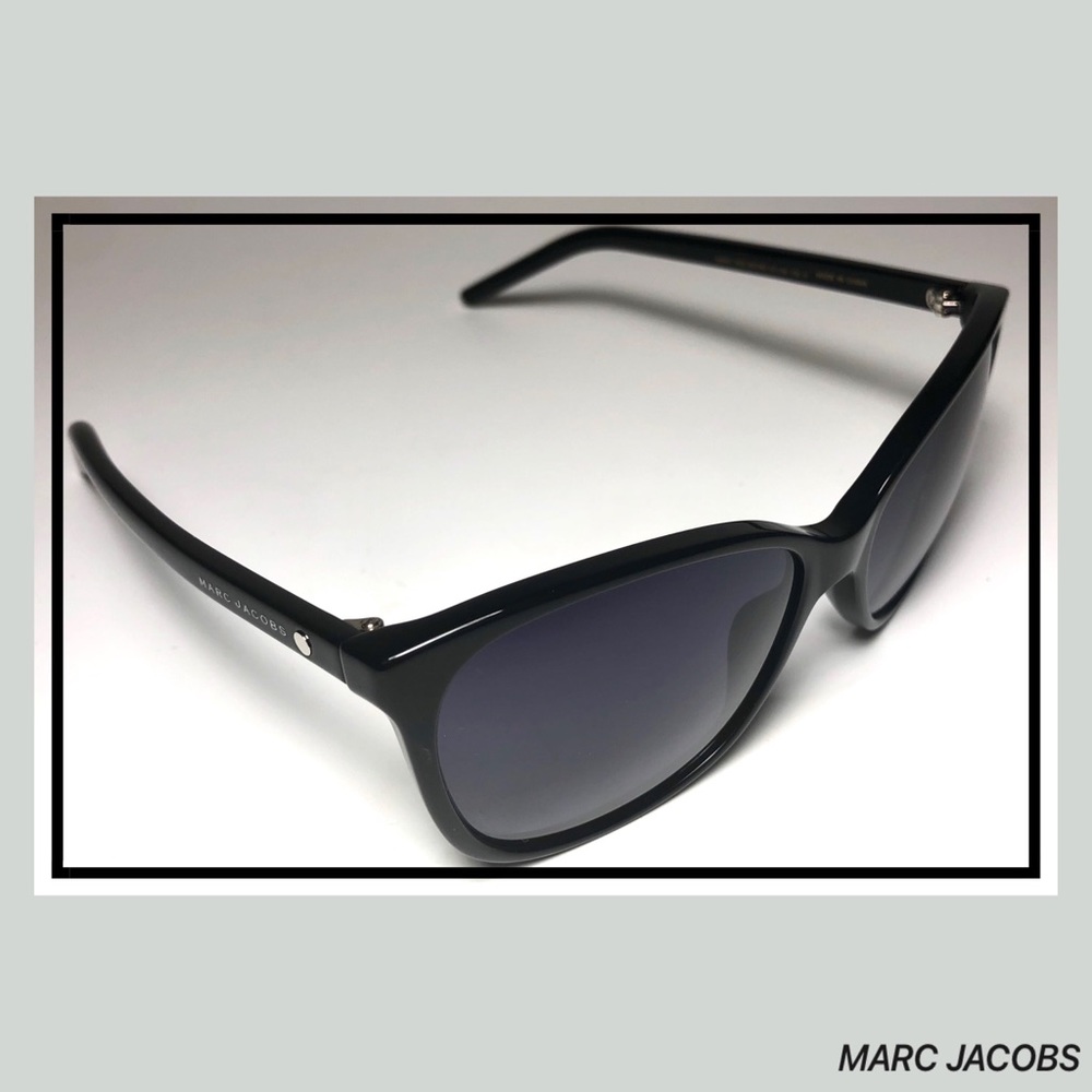 MARC JACOBS NEW Cat Eye Black Women’s Sunglasses - Picture 3 of 8